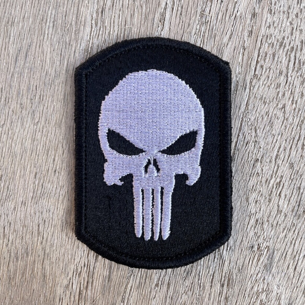 Punisher Morale Patch-Tactical Patch 3X2 Hook and Loop Made in USA