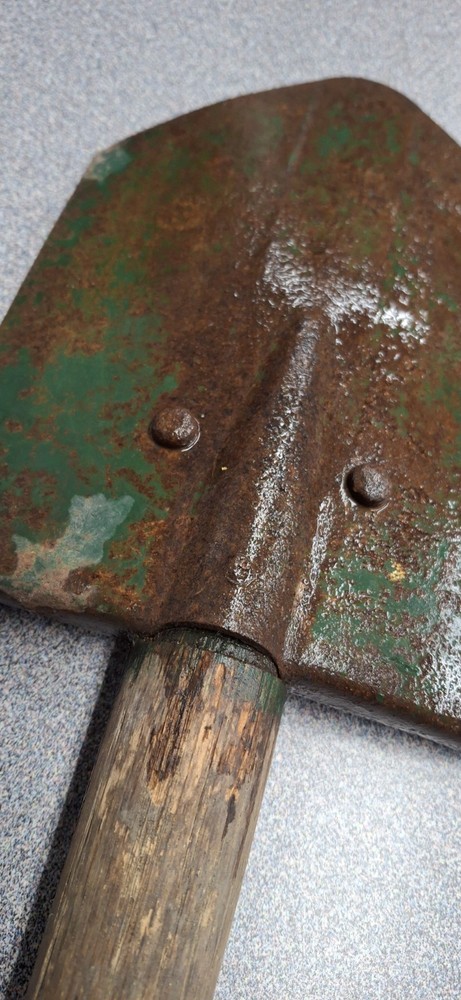 WW2 USMC M43 Entrenching Tool, Modified With Fixed Handle. Rare