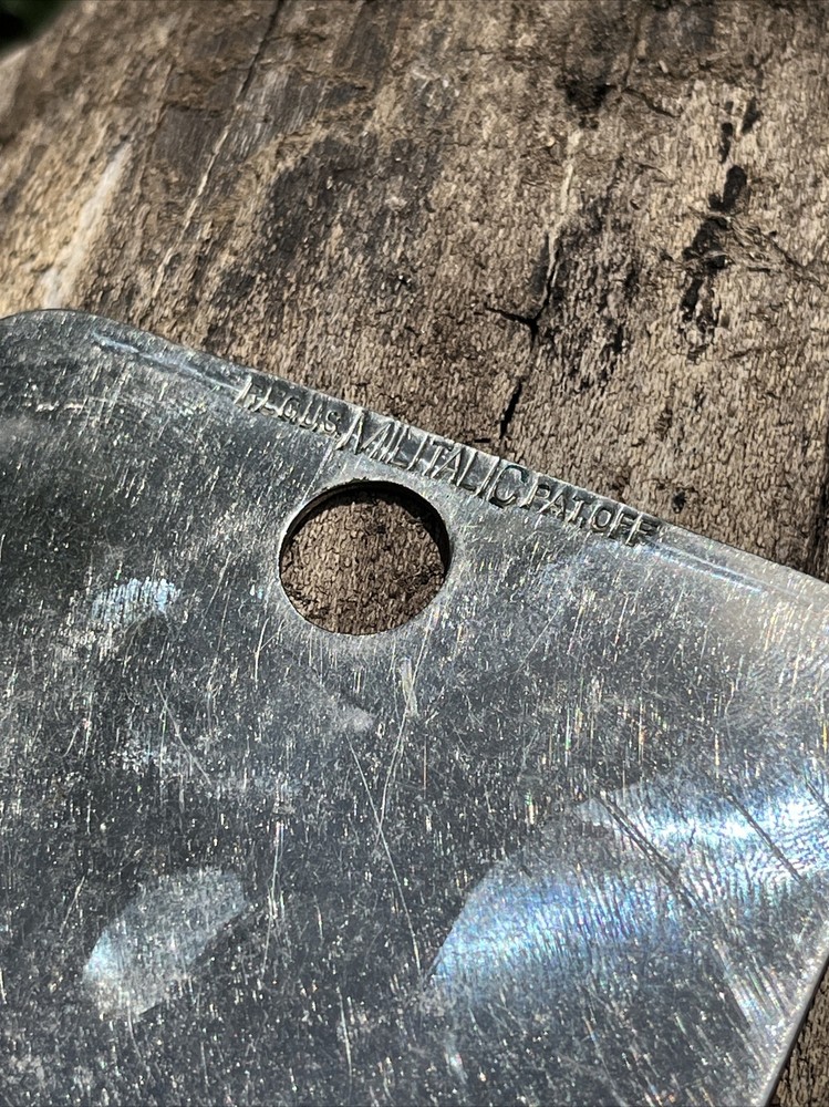 WW2 US Pocket Shaving Signal Mirror DEFIANCE CHECK WRITER CORP NY