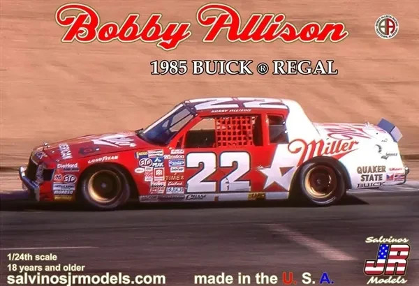 Salvinos JR Models BAB1985P #22 Miller American 1985 Bobby Allison 1/24 kit