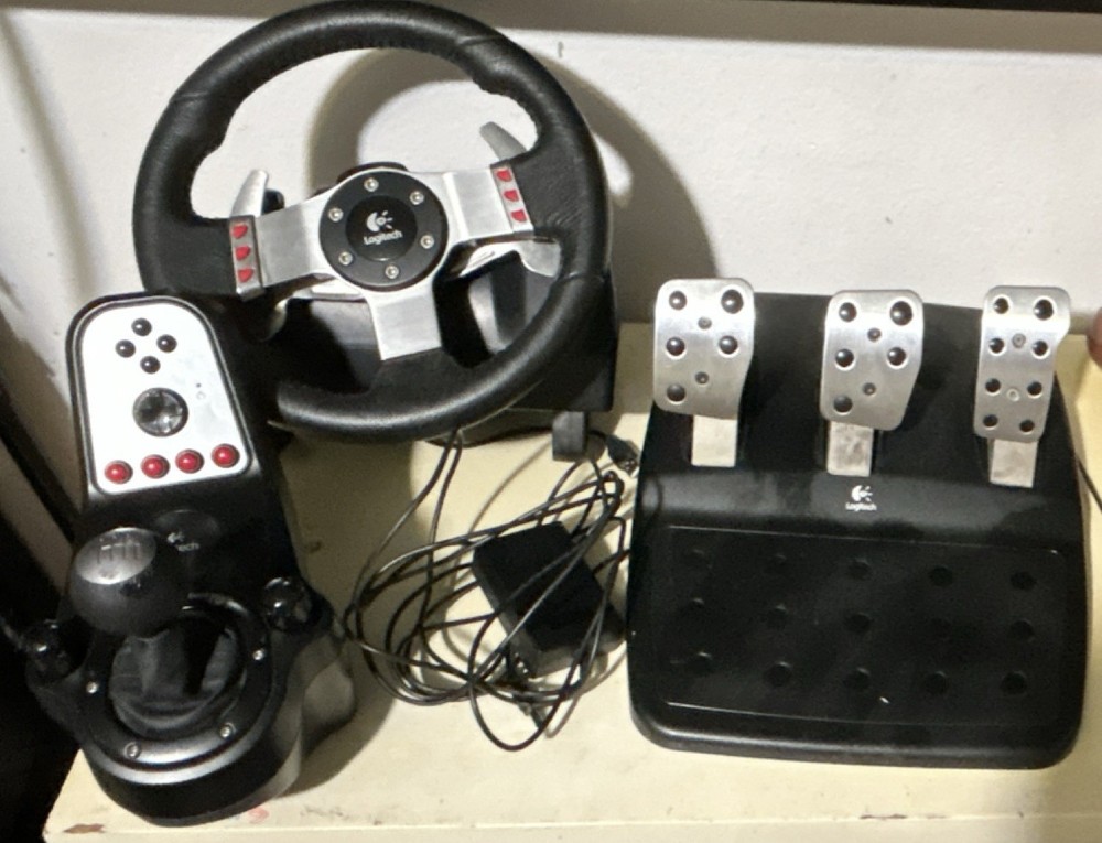 Logitech Steering Wheel, Pedals, and Shifter Bundle