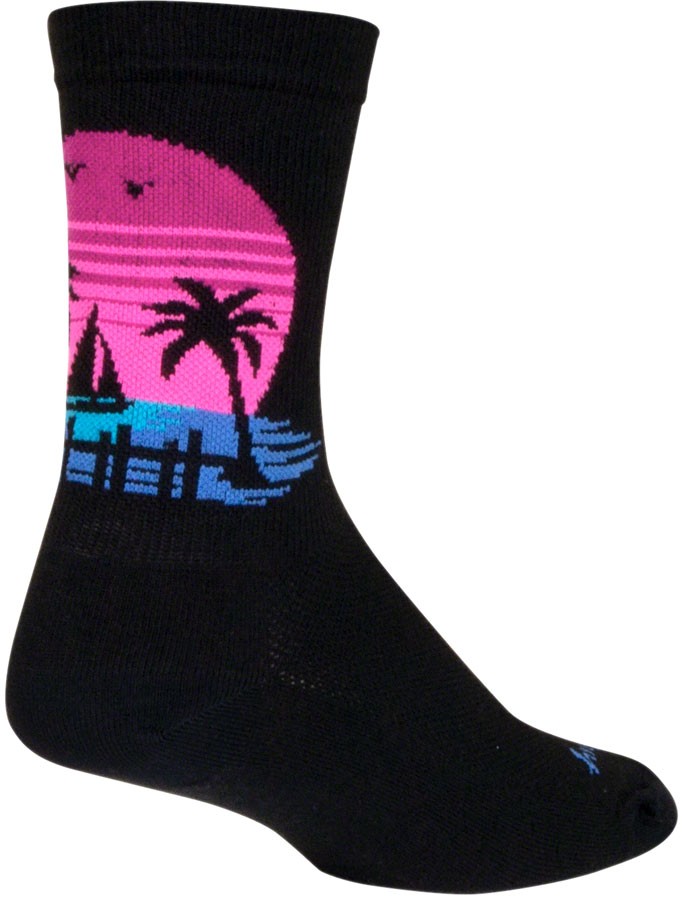 SockGuy Sunset Crew Sock - 6", Large/X-Large