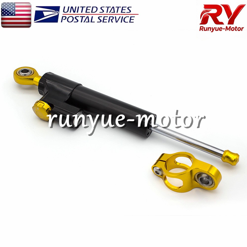 Adjustable Motor Steering Damper Stabilizer Linear Control Universal Aluminum