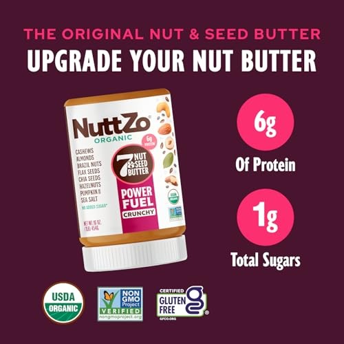 NuttZo Organic Power Fuel 7 Nuts and Assorted Styles , Flavor Names , Sizes