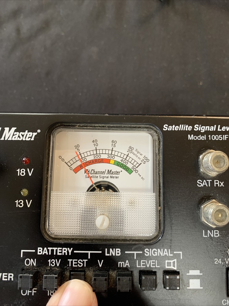 Channel Master Satellite Signal Level Meter Model 1005IFD Untested 🔥