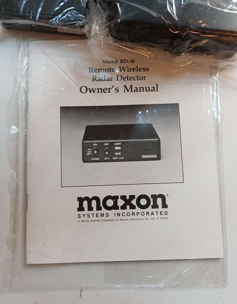 Maxon RD-30 Radar Detector New Open Box
