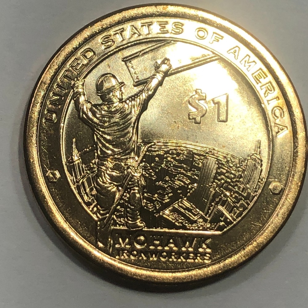2015 P&D -  Native American Golden Dollar "Mohawk Ironworkers"