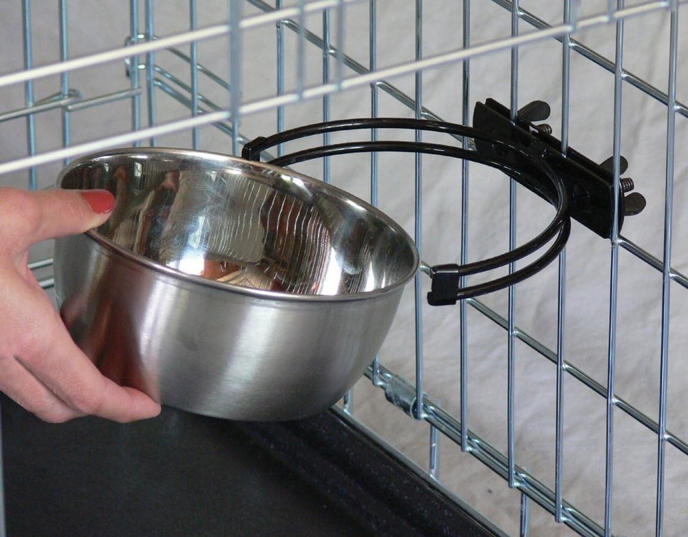 Small No-Tip Pet Bowl for Crate