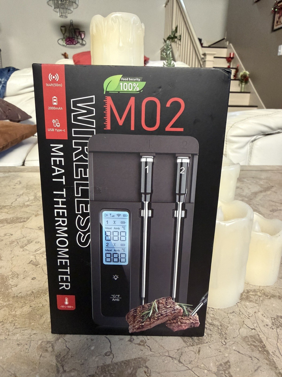 Wireless Meat Thermometer Model M02