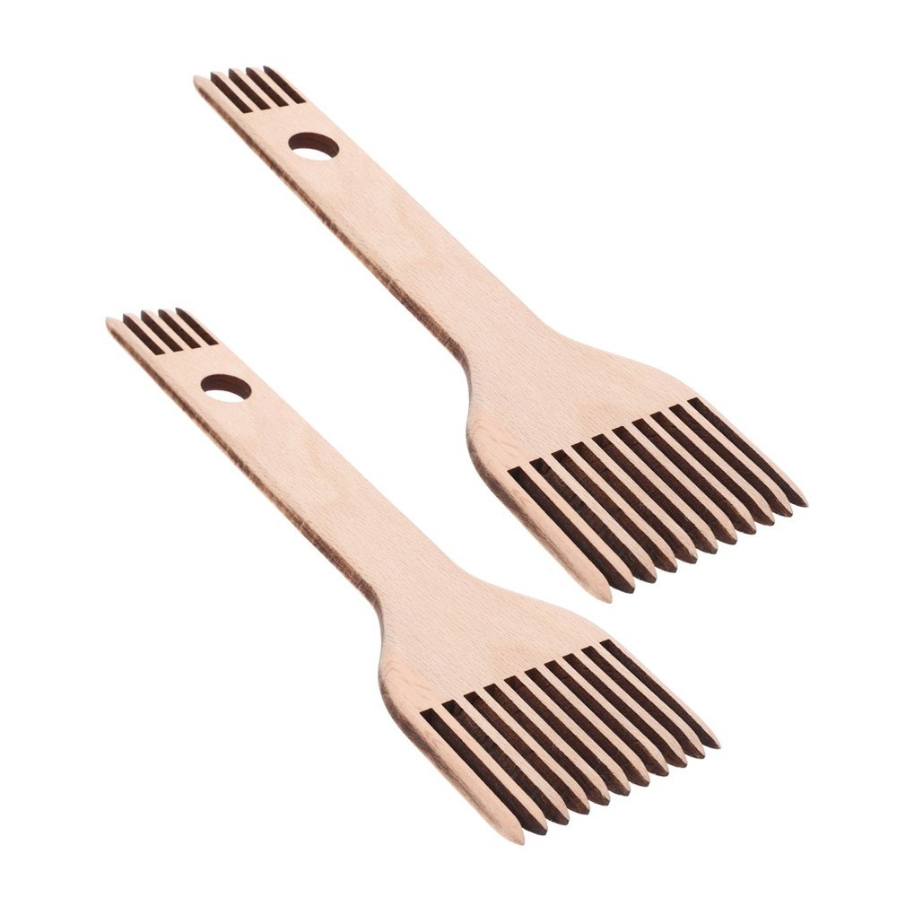 2 Pcs Loom Set Weaving Tools Tapestry Comb Knitting Machine Combs