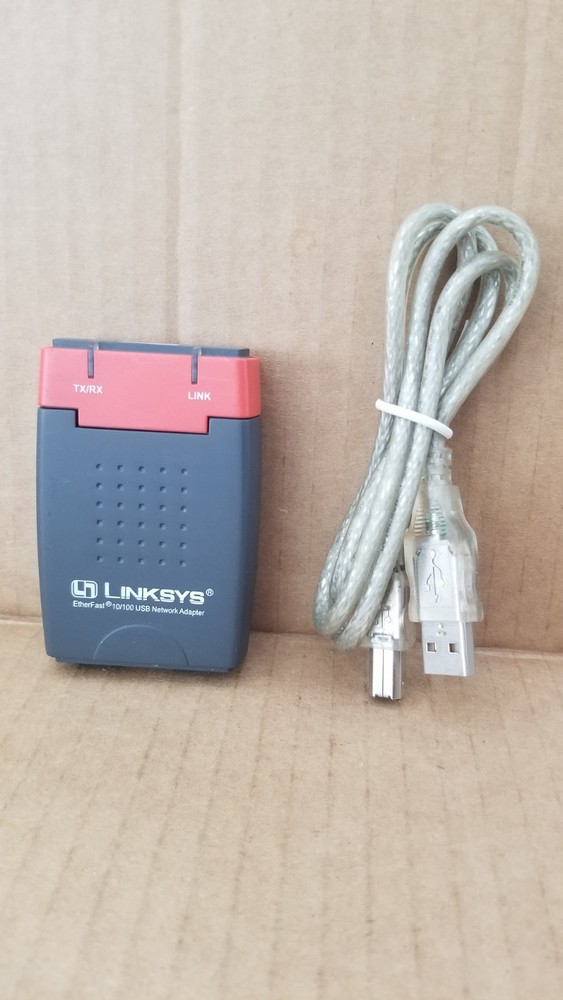 LinkSys EtherFast 10/100 USB100TX USB Network Adapter Working VGC