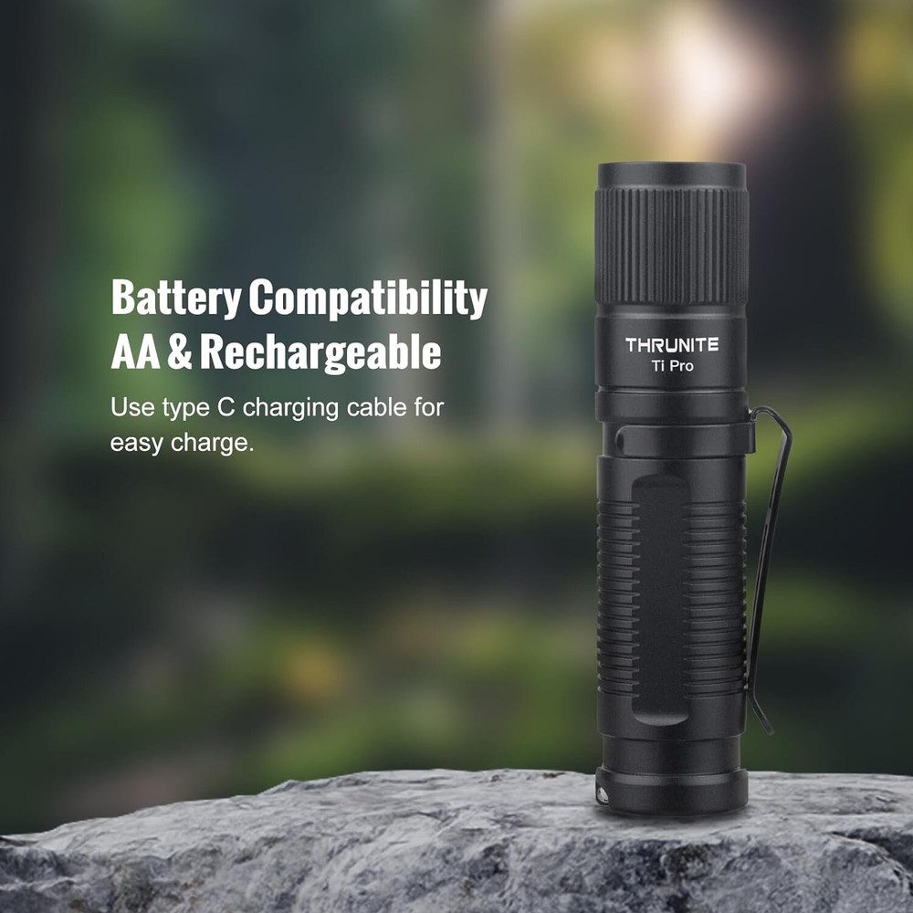 ThruNite Ti Pro Rechargeable Mini Flashlight, CW