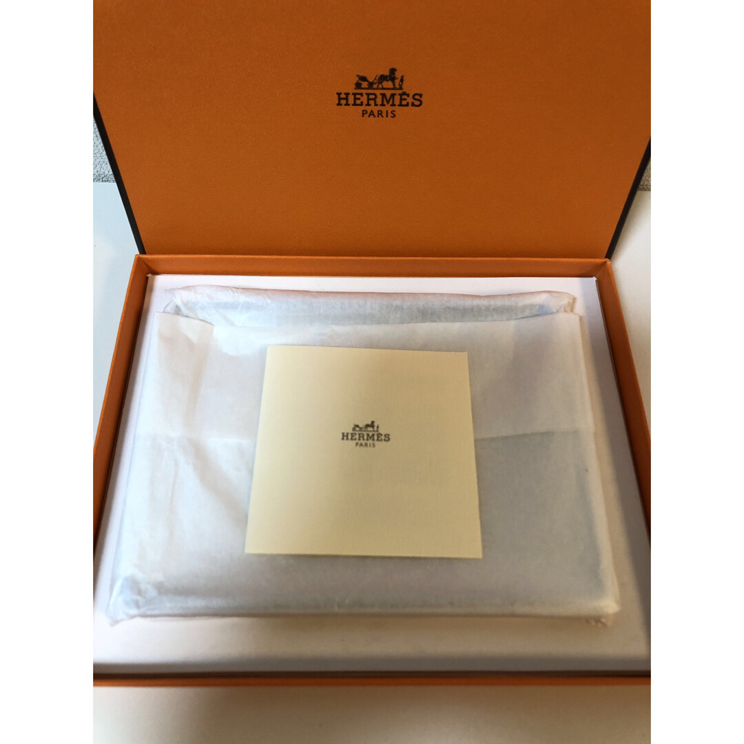 HERMES Paris Authentic Plate Chain D'ancre Blue Ashtray Porcelain Box Interior