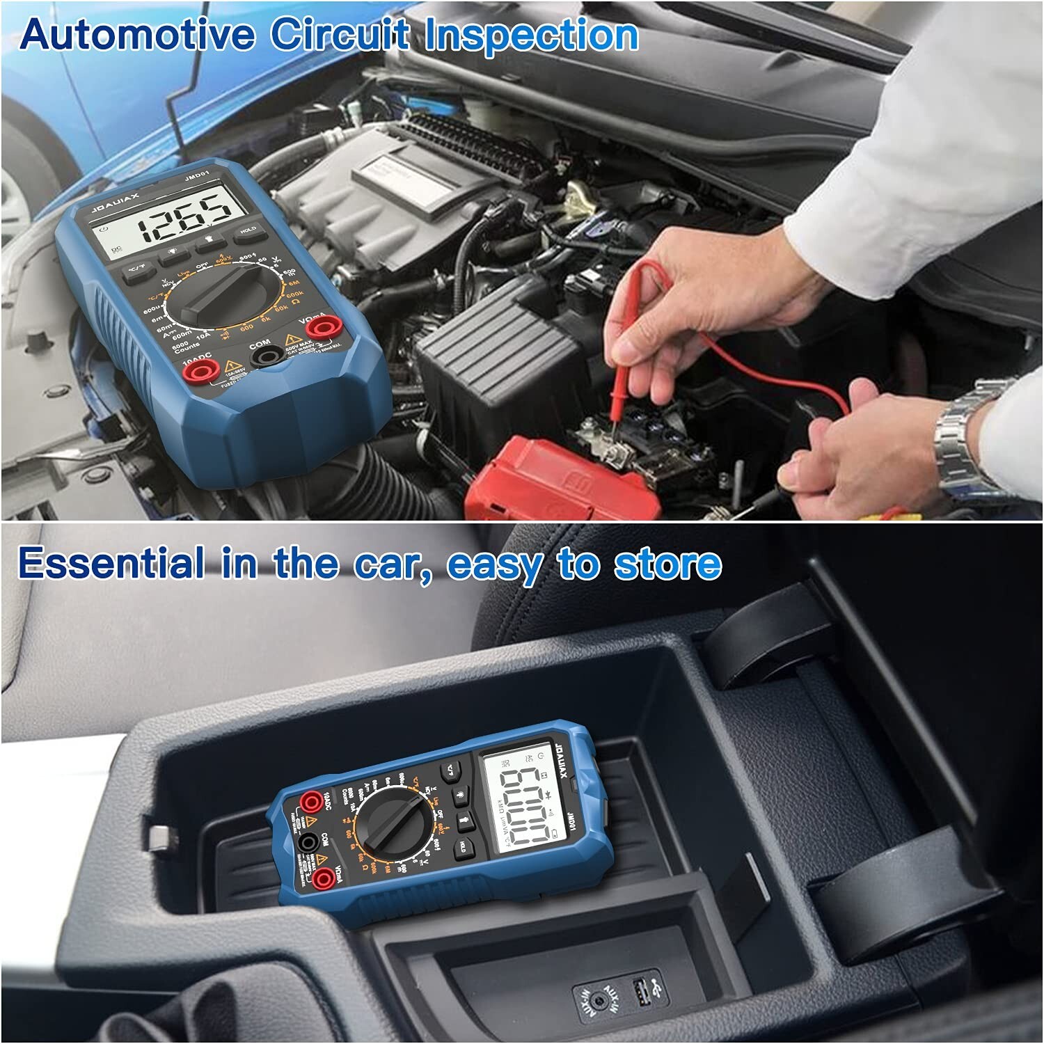 Digital Multimeter 6000 Counts Multi Tester AC DC Voltmeter NCV Ohm TRMS