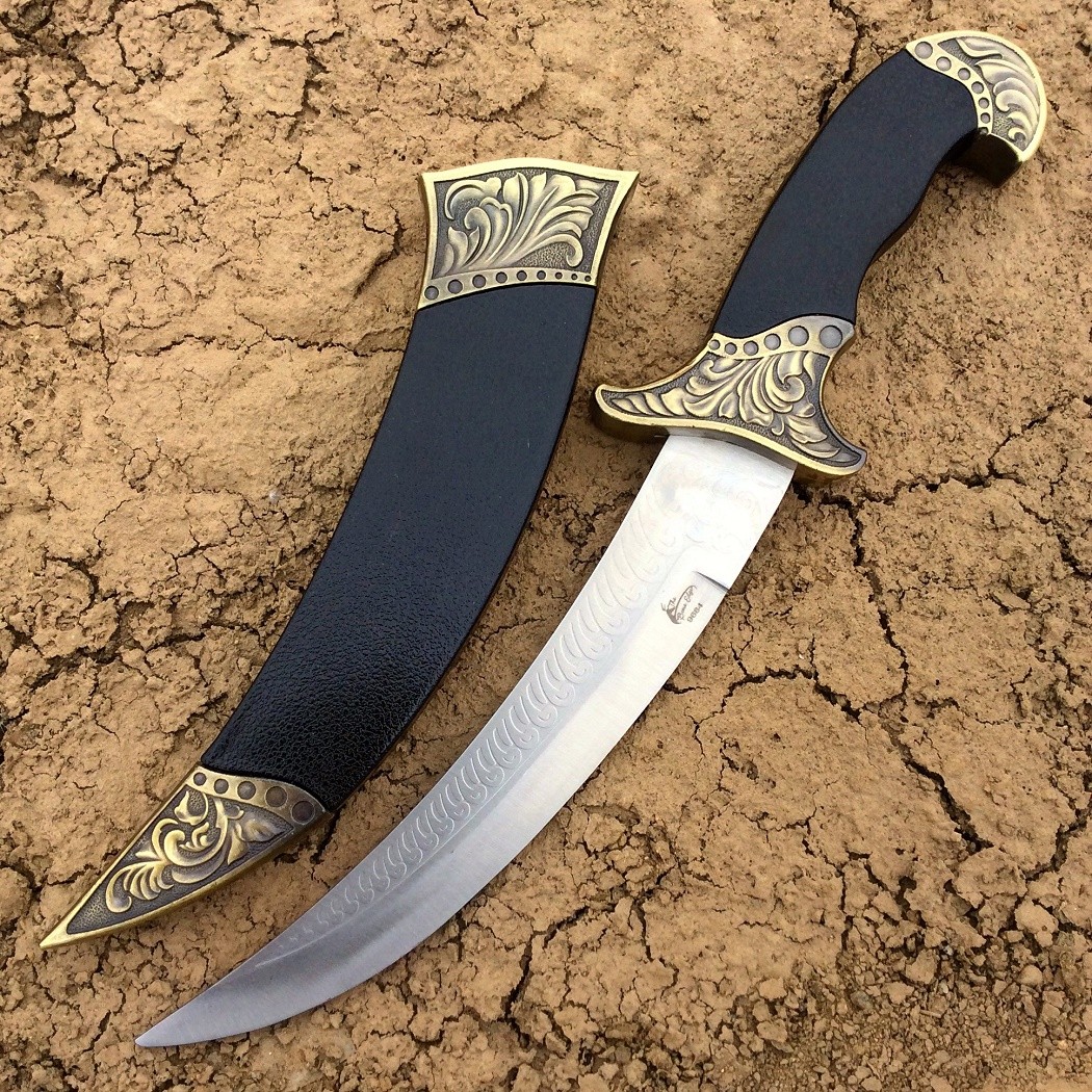 TheBoneEdge 12"" Steel Collectible Dagger With Scabbard