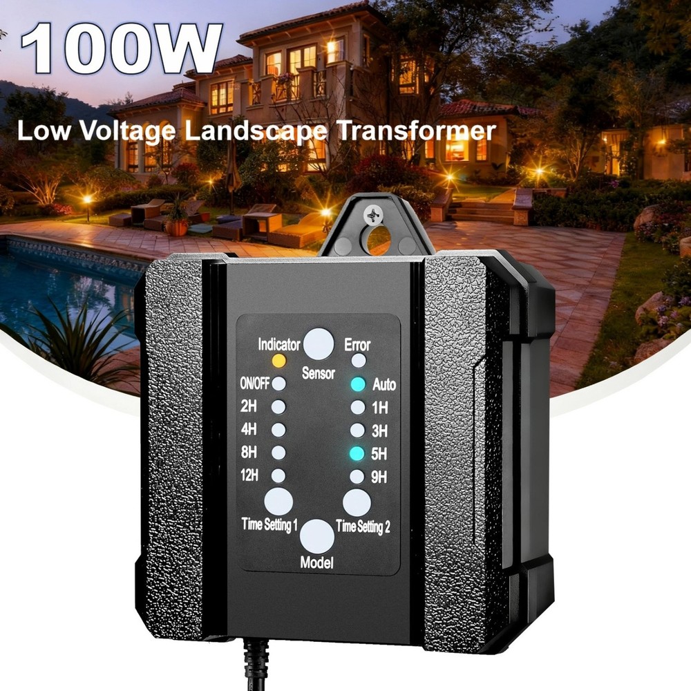 100W Low Voltage Landscape Transformer Weatherproof Low Voltage Transform
