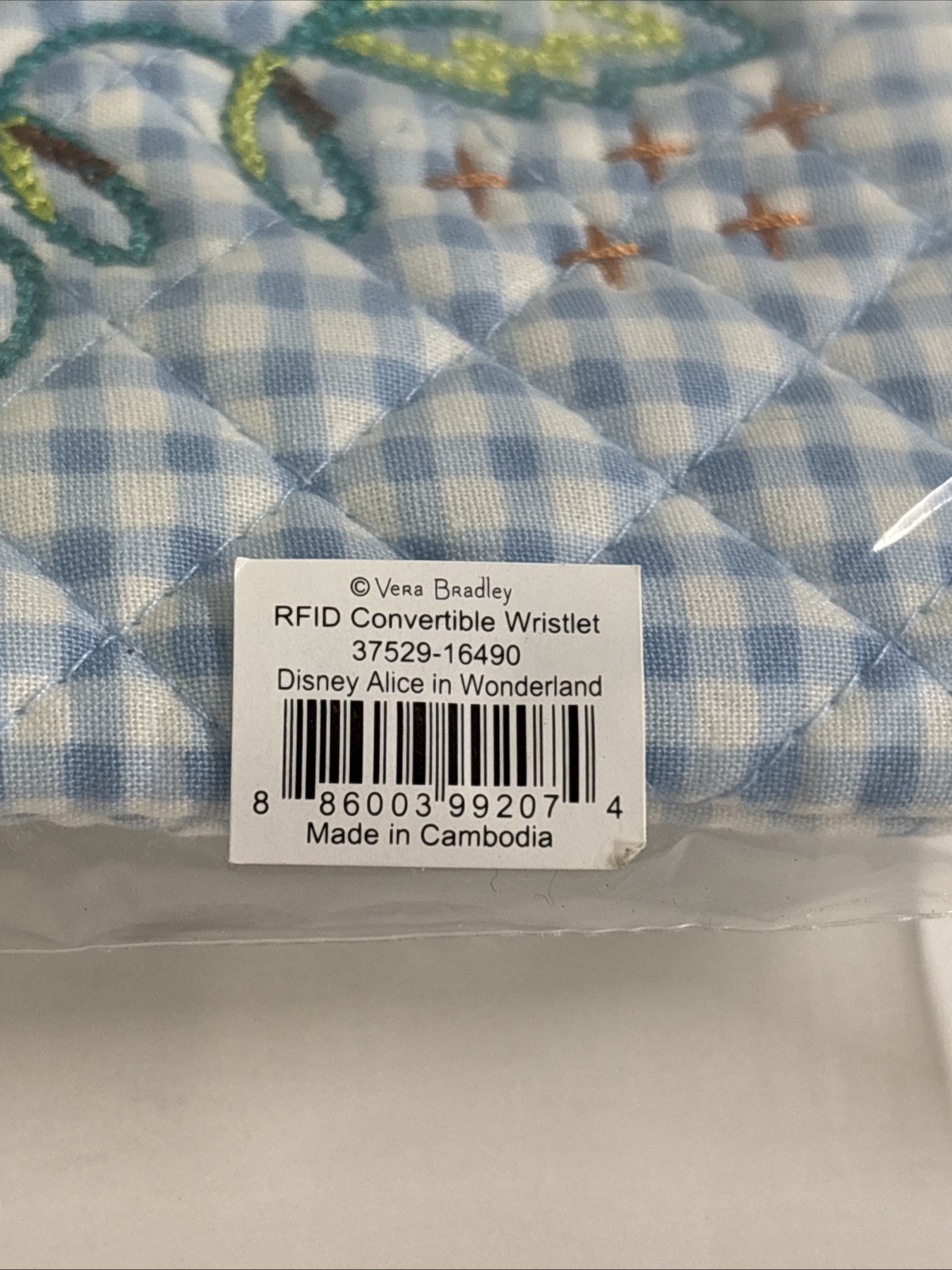 NWT Vera Bradley Disney 100 Alice in Wonderland Small Backpack & RFID Wristlet