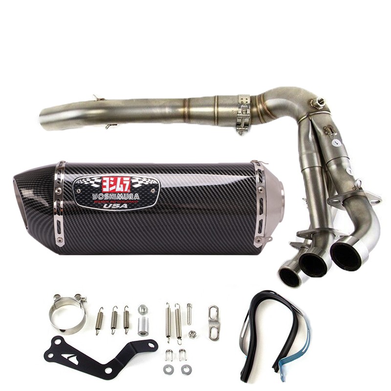 MT-09 2020-2025 For Yamaha MT-09 Exhaust Front Pipe Muffler Tips Whole System