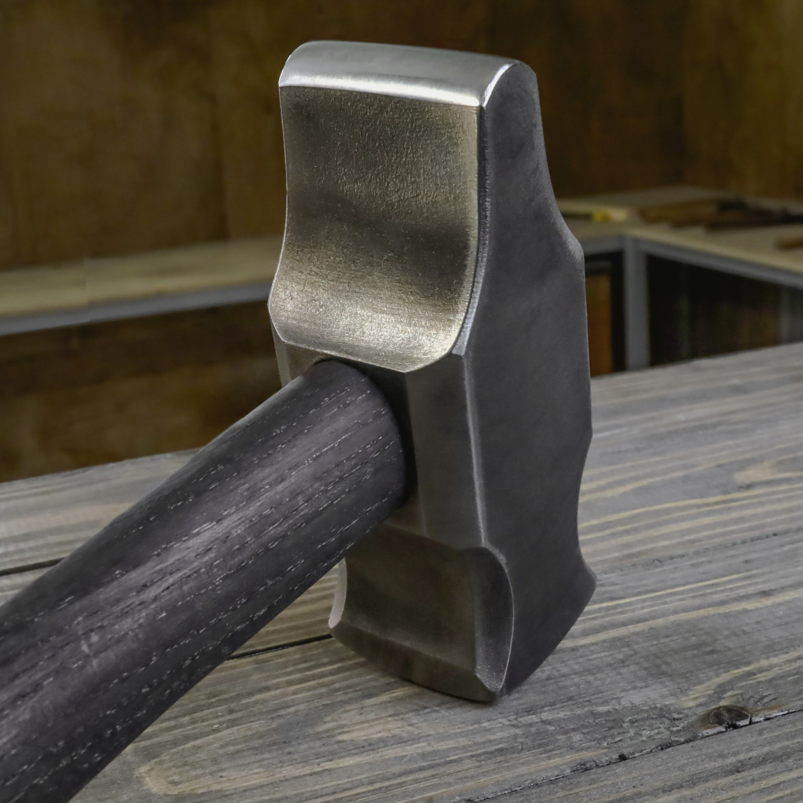 Professional Cross Peen Hammer Hand Forged Blacksmith Forging Tool Steel 3.3lb