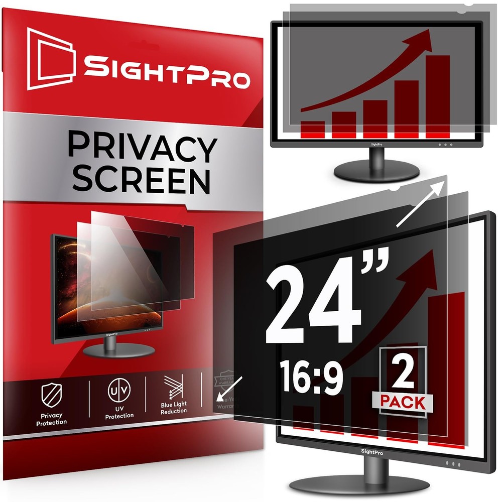 SightPro 24 Inch 16:9 [2 Pack] Computer 24 (Diagonal)