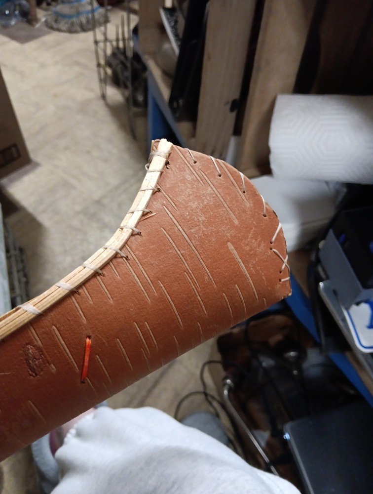 Handmade Birchbark Canoe