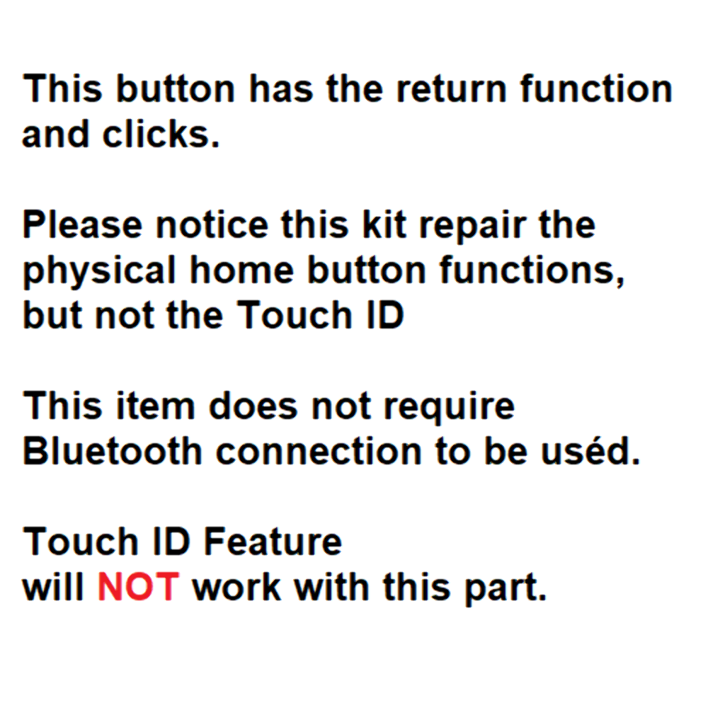 Home Button w/Return Function for iPhone 7/8/7 Plus/8 Plus/SE 2020 BLACK