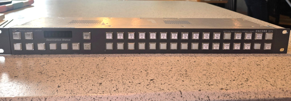 Grass Valley ENCORE BPS Control Panel PN: 610090100 ENC-BPS
