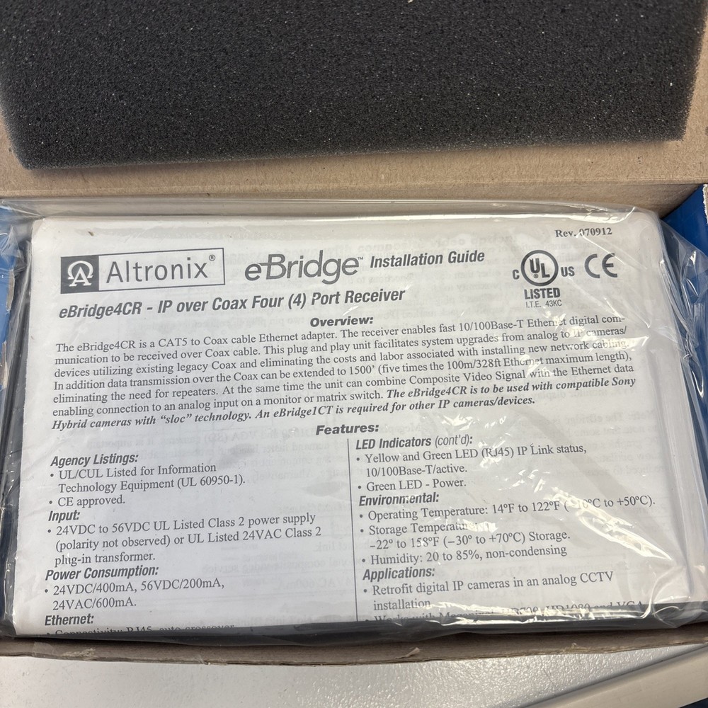 Altronix eBridge4CR