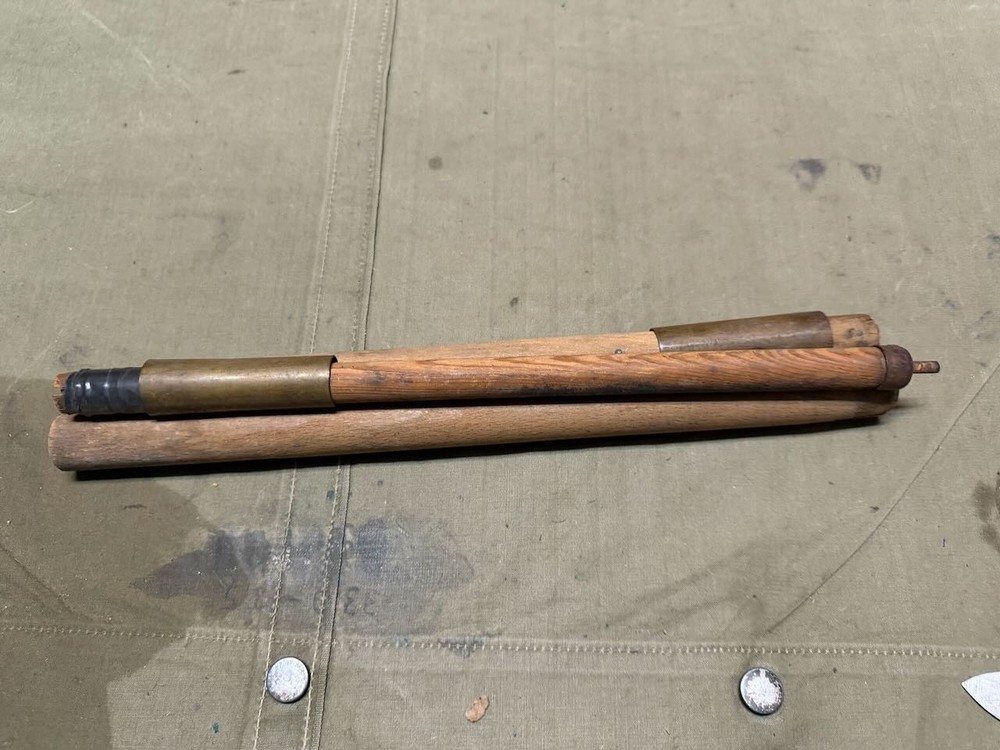 ORIGINAL WWI WWII US ARMY M1910 TENT SHELTER 3 PIECE TENT POLE SET-