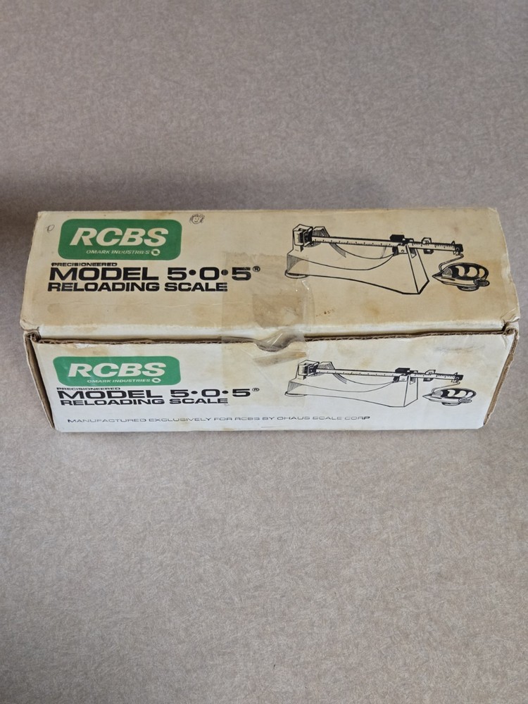 RCBS Model 5-0-5, 5•0•5, 505 Precisioneered Reloading Scale in Box