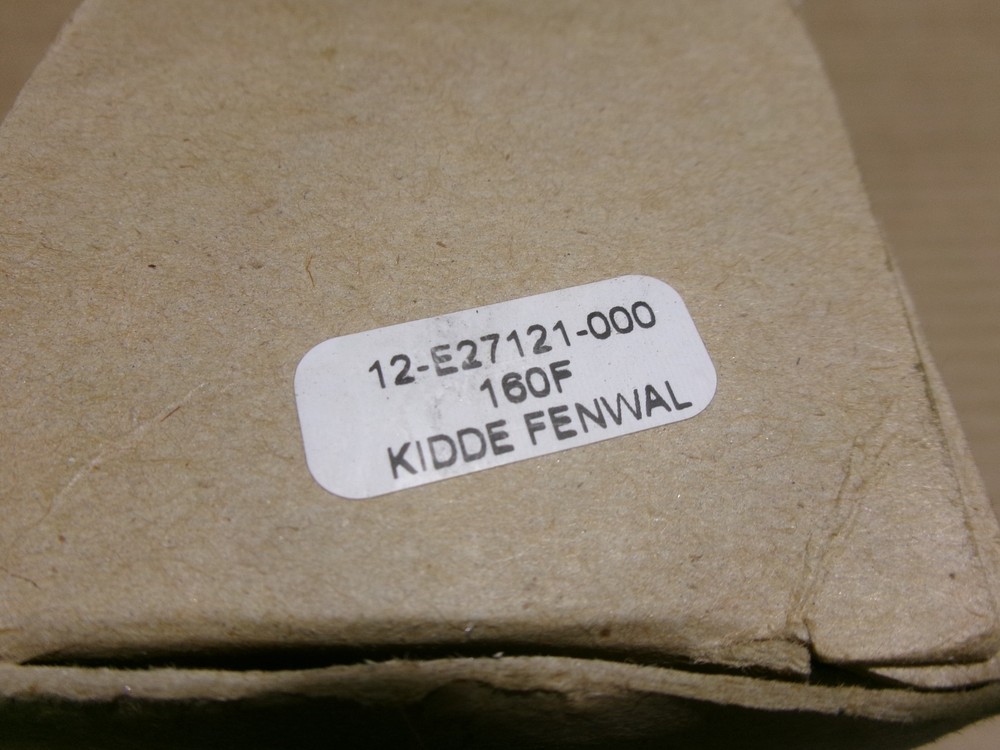 NEW KIDDE FENWAL 12-E27121-160F Brass Fire Detector NOB