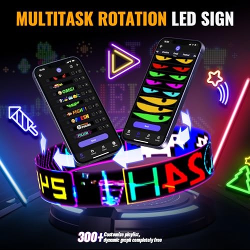 2PCS Synchronized Devil Eyes Light for Truck, 23.4”X4.7” Flex Car Window LED