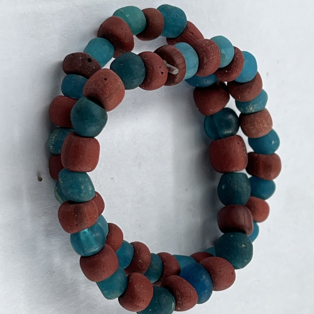 Ancient indo pacific Glass Beads Bracelet find from Java Indonesia