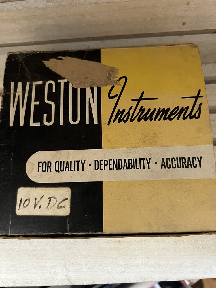 NOS - Weston Instruments Model 1941 DC MV Range 50 Microamps Panel Meter