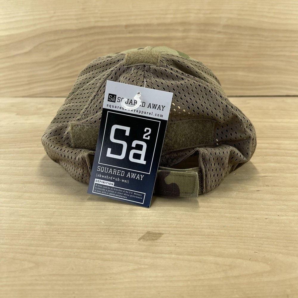 Squared Away2 Tactical Multicam Mesh Green Camo Adjustable Baseball Cap