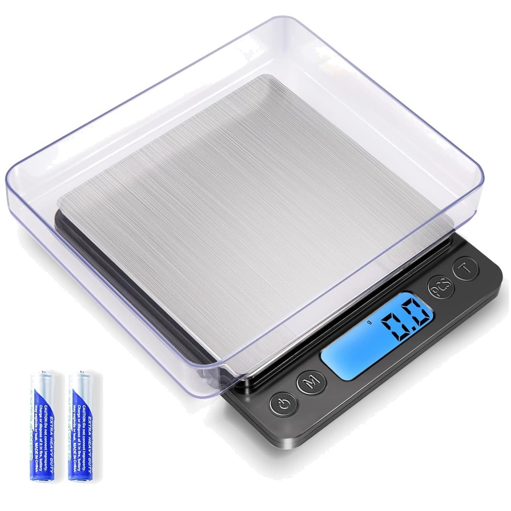 Mini Digital Kitchen Scale 3000g/0.1g - High Accuracy with LCD and Tare Function