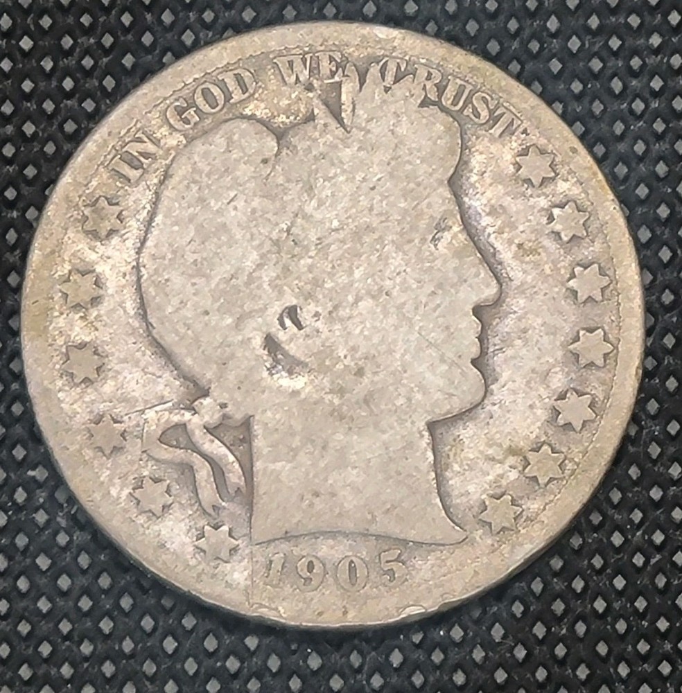 1905 S Silver Barber Half Dollar - AG - Key Date!