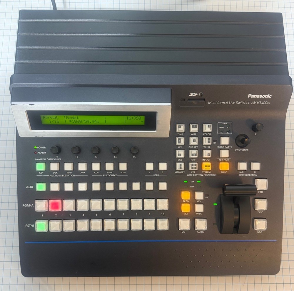 Panasonic AV-JS400AN Video Switcher 4 SDI/2 Composite or Component/2 DVI Input