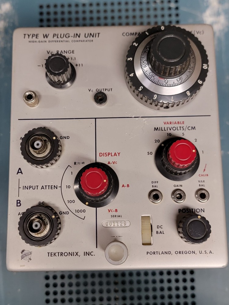Tektronix Type W SAMPLING Unit For 500 Series Oscilloscope