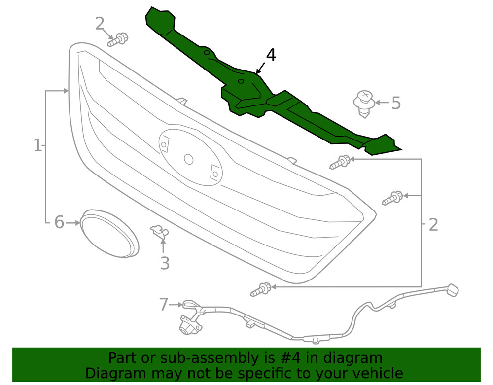 Genuine Subaru Sight Shield 57731AN14A