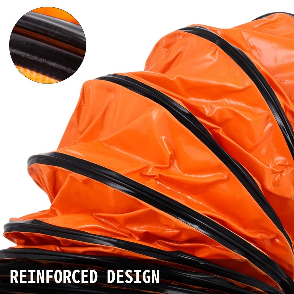 PVC Flexible Duct: 16ft × 12in, Explosion-Proof & Adjustable