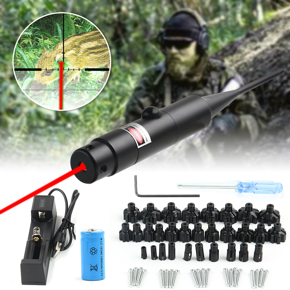 .177 to .78 /.50/12GA Caliber Green Red Laser Bore Sighter for Rifles Handguns