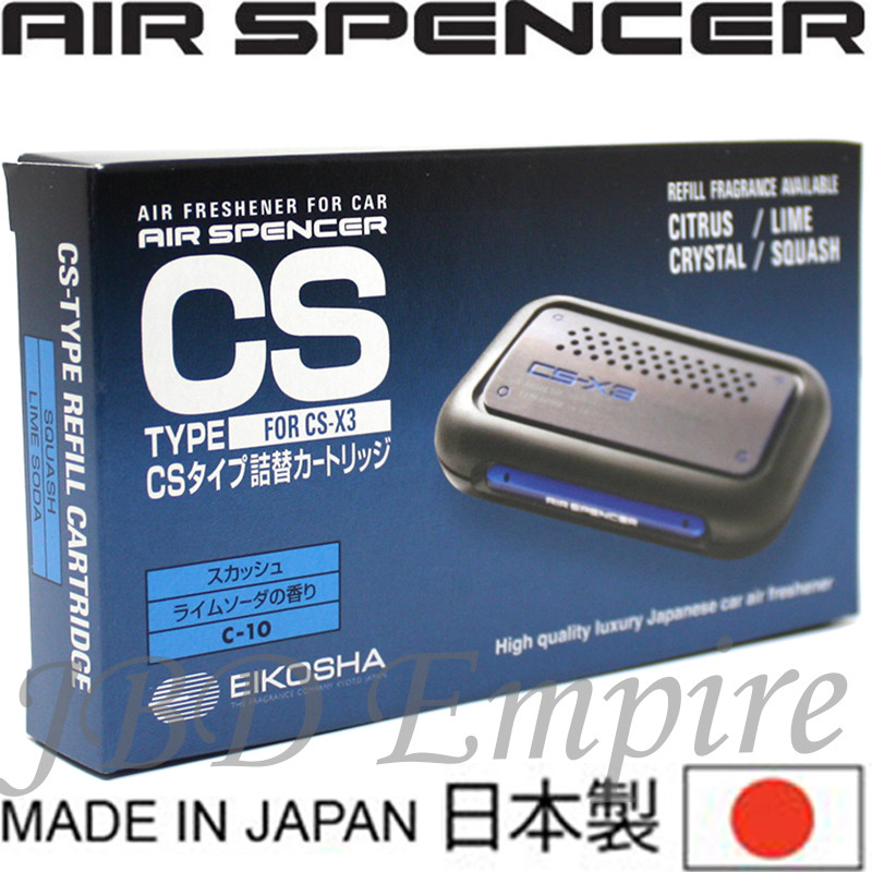 3 PACK JDM CS-X3 REFILL GENUINE EIKOSHA AIR SPENCER SQUASH AIR FRESHENER CSX3