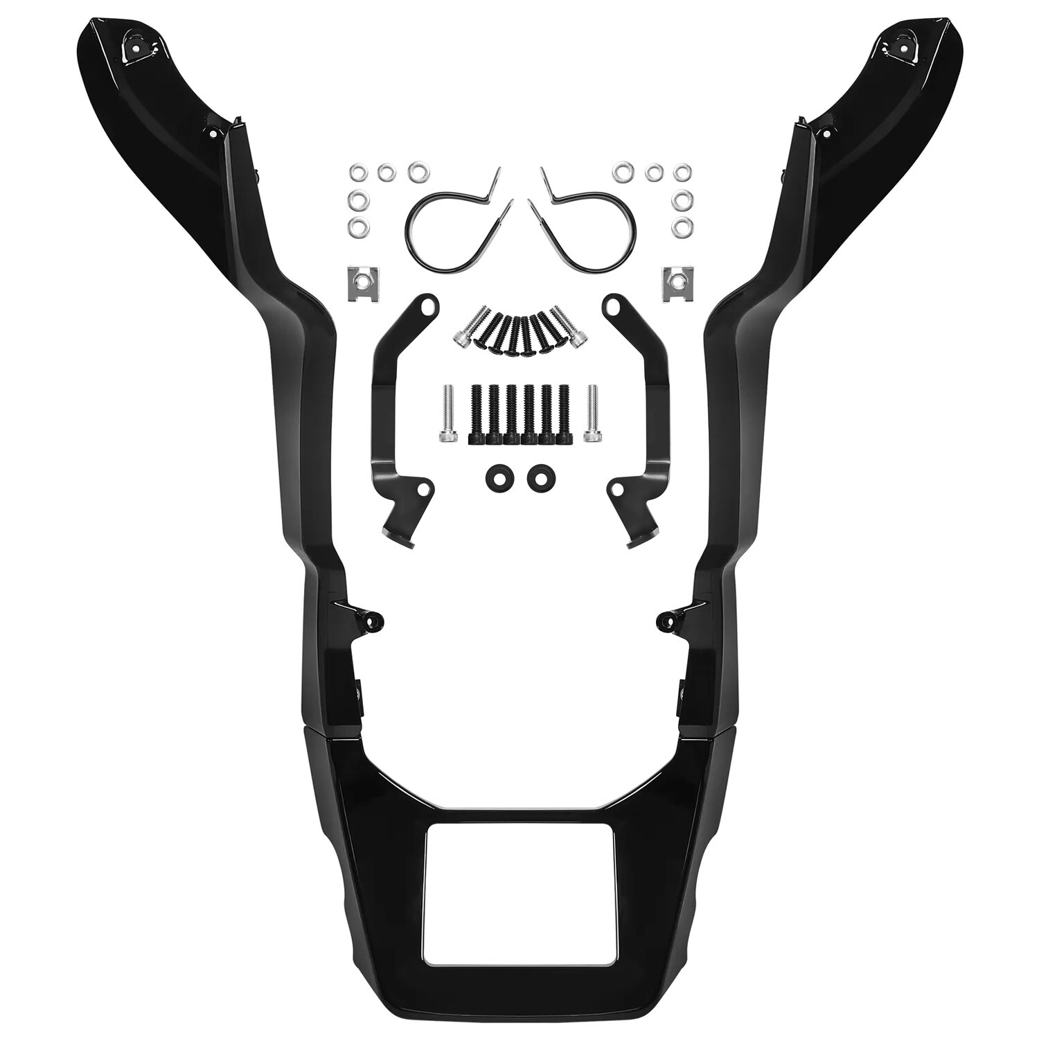 Vivid Black Fairing Chin Spoilers Cover For Harley Road Glide FLTRX FLTRXS 17-23