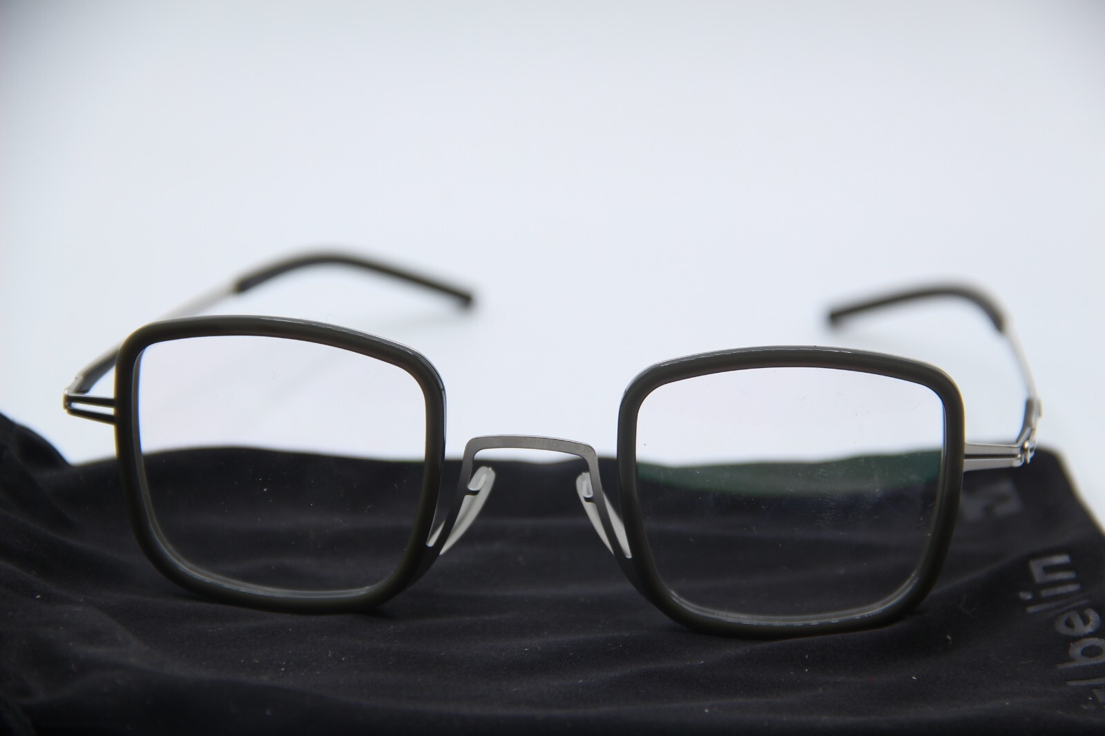 NEW IC! BERLIN DOYOON NEW GRAY PEARL GUNMETAL AUTHENTIC FRAMES EYEGLASSES 42-24