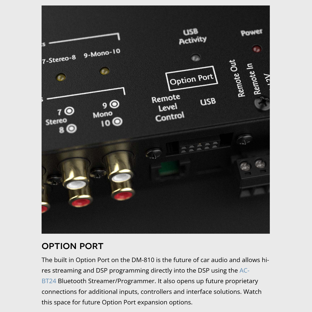 AudioControl DM-810 DSP Matrix Digital Signal Processor 8-CH Input/10-CH Output