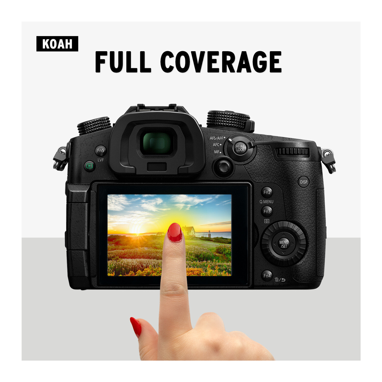 Koah LCD Ultra Armor Screen Protector for Panasonic Lumix DCGH5 and GH5S Camera