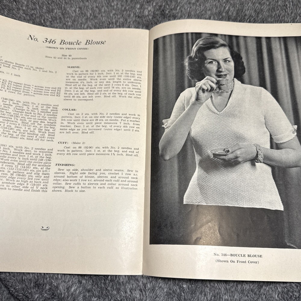 Fashions In Wool By Hilde Fuchs 1952 Knitting Patterns