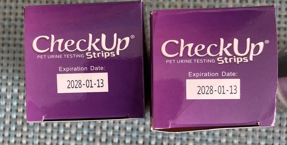 Checkup pet urine Testing Strips, 2 Boxes, One Unopened And One Opened