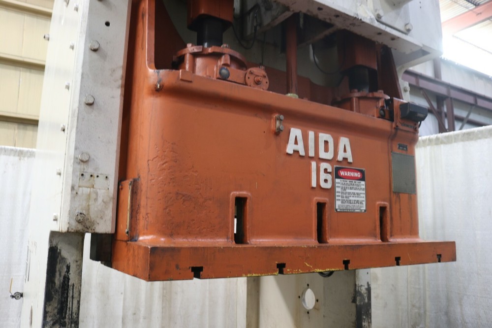 165 TON AIDA GAP FRAME DOUBLE CRANK PRESS: YODER #72773